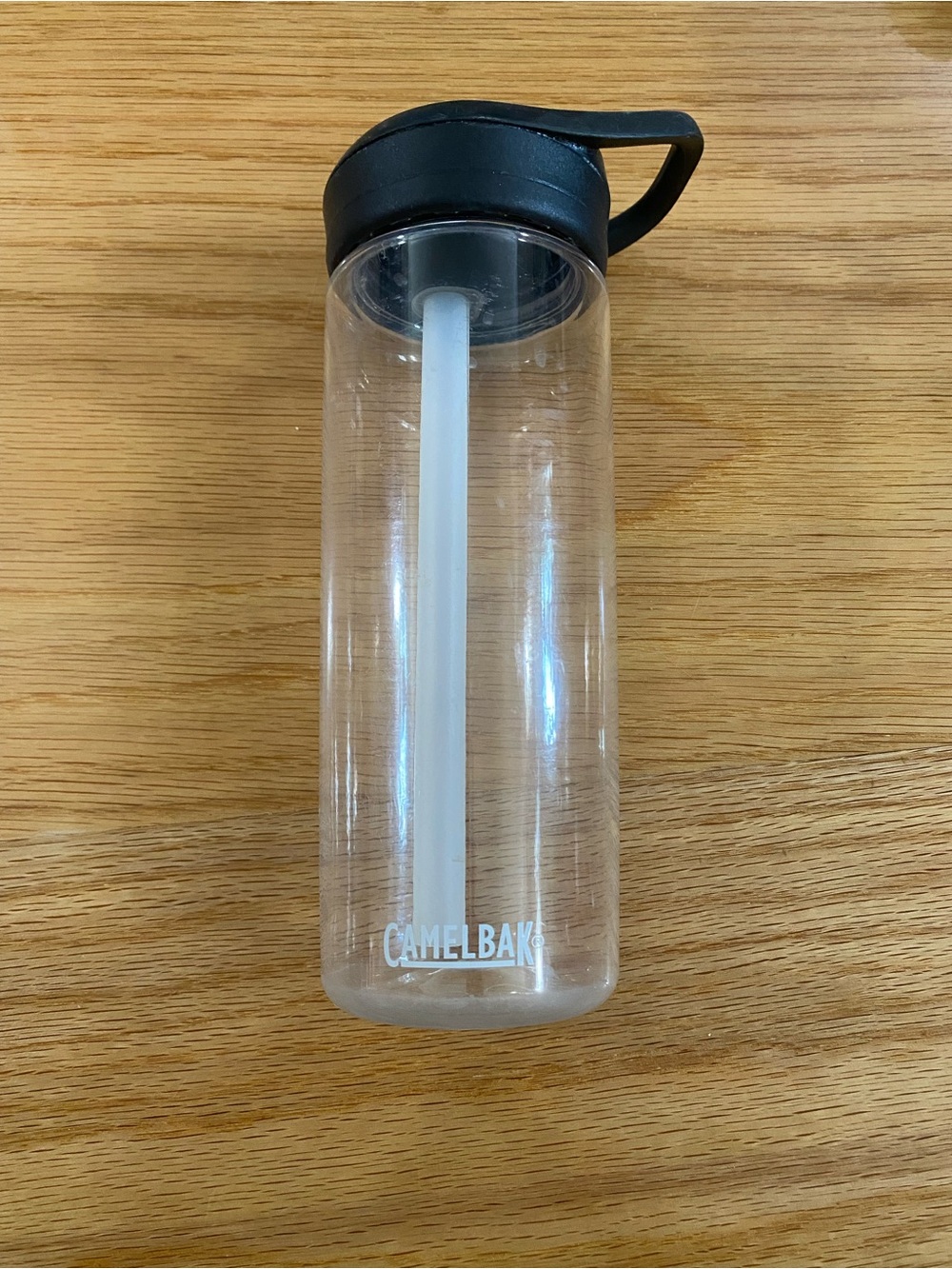 Camelbak Clear Bottle with Black Carry Lid